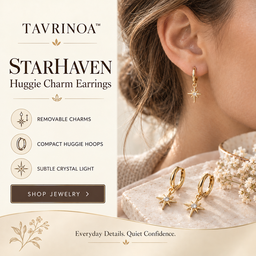 TAVRINOA™ Starhaven Huggie Charm Earrings